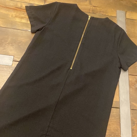 Lulu’s black shift midi dress exposed zipper size S - Picture 6 of 8